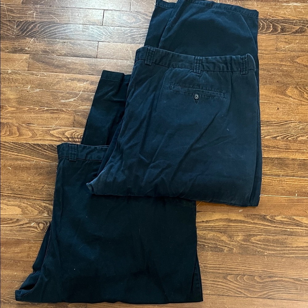 Harbor Bay Men's Black Chinos